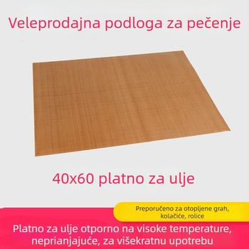 Ponovno upotrebljiva neprijanjajuća podloga za pečenje s teflonskim premazom za visoke temperature