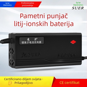 12V Li-ion punjač za baterije, pametni punjač, DC izlaz 14.6V 5A