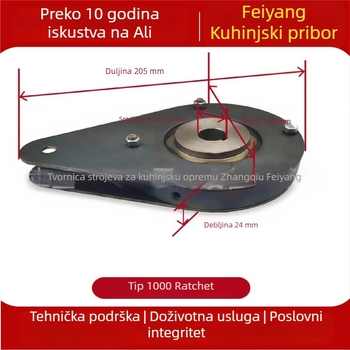 Set ratchet čeljusti za kuhinjski rezač povrća