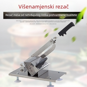 Ručni kućni sječkač mesa za rezanje ploške govedine i janjetine, rolade i ribanje