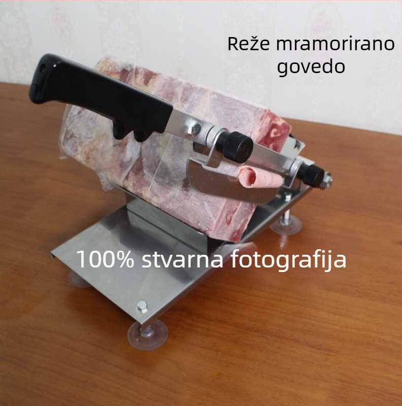 Ručni kućni sječkač mesa za rezanje ploške govedine i janjetine, rolade i ribanje