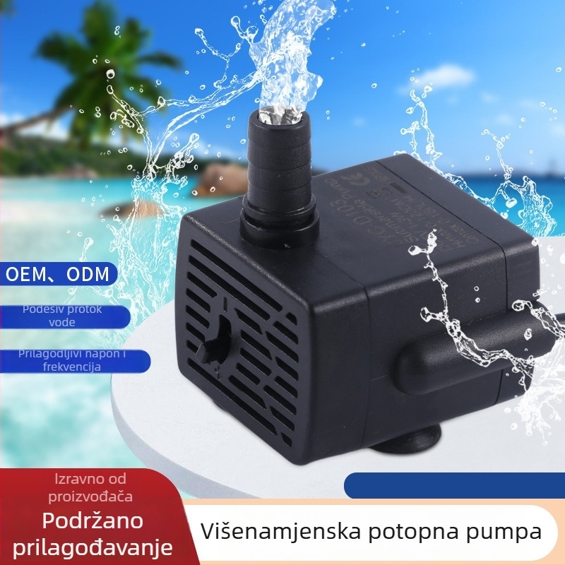LH-103 Mini potopna pumpa za napajanje kućnih ljubimaca, 5V, bijela, hidroponika