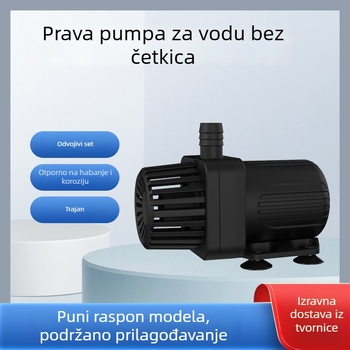 Malo akvarijsko DC bez četkica tiha potopna pumpa za kruženje i filtraciju, 12V solarna pumpa, visoko podizanje