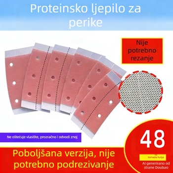Dvostruka traka za perike – bez rezanja, prozračna, vodootporna, otporna na znoj, nevidljiva, sprječava padanje perike