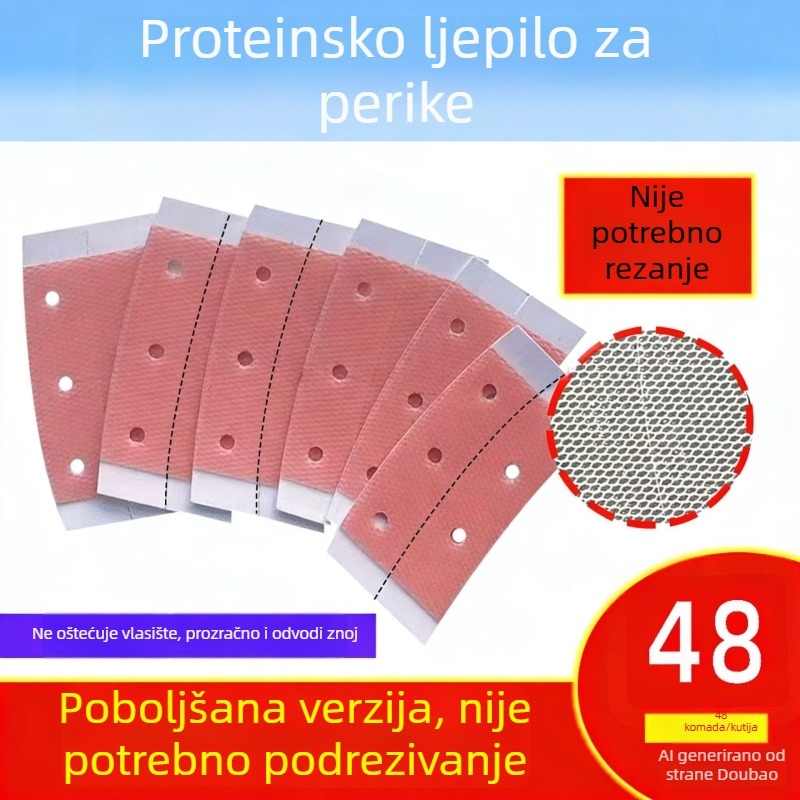 Dvostruka traka za perike – bez rezanja, prozračna, vodootporna, otporna na znoj, nevidljiva, sprječava padanje perike