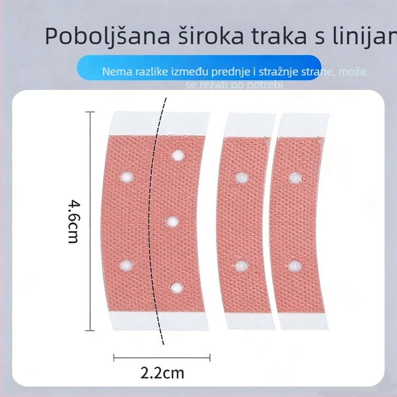 Dvostruka traka za perike – bez rezanja, prozračna, vodootporna, otporna na znoj, nevidljiva, sprječava padanje perike