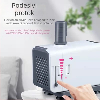 SOBO Songbao potopna pumpa za akvarij s donjim usisavanjem, mala cirkulacijska pumpa za filtriranje pri niskoj razini vode