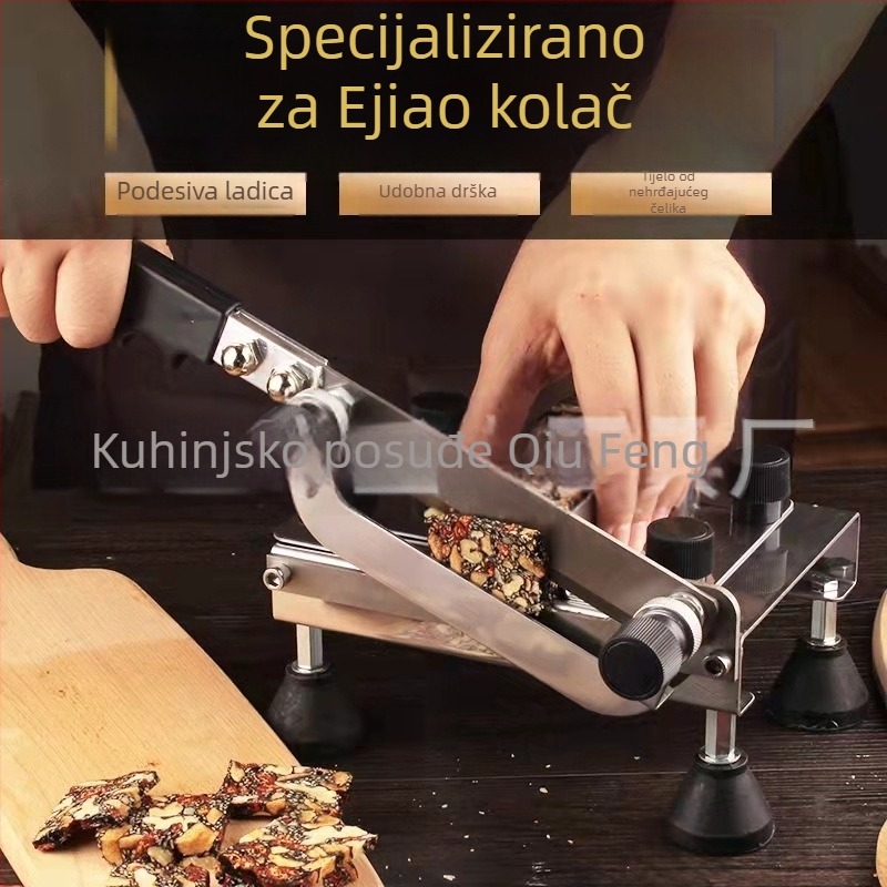 Nehrđajući čelik višefunkcijski rezač za želatinske deserte, nugat, rižni kolač, biljna lijekova, duhan i zamrznuto meso.
