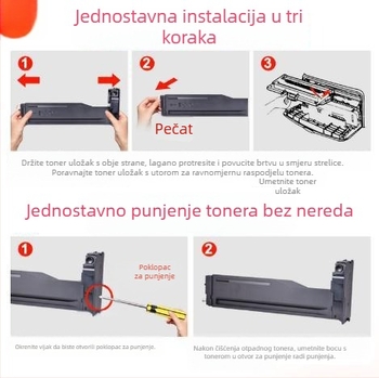 Tonerna kaseta za Fuji Xerox B230, kompatibilna s B235 i B225; 006R04400 tonerska kaseta i 013R00691 toner bubanj