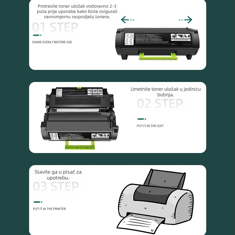 Toner kaseta za Lexmark MS711dn, MS710, MS810de/MS812dn, 52D1H00