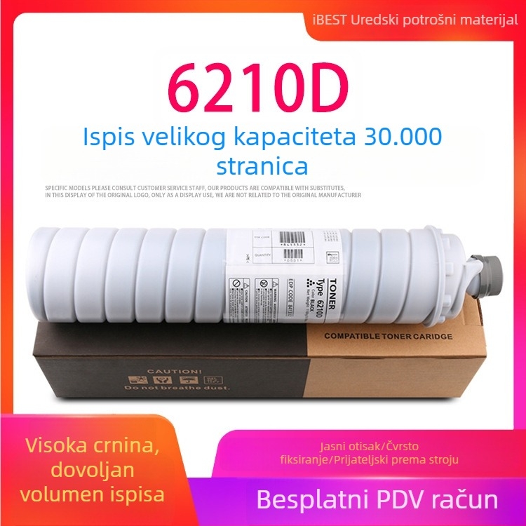 Ricoh 6210D tonerska kaseta kompatibilna s modelima 7500, 1075, 2060 i 2075; MP6110 i 8000.
