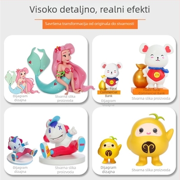 Prilagođena figurica od smole – ukrasna figura i PVC emajl maskota