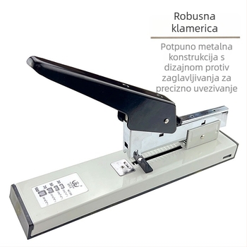 Teški spajalnik za ured i školu, velika kapacitet za debele dokumente