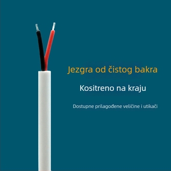 USB kabel sa prekidačem za LED noćnu svjetiljku i stolnu lampu, 12V napajanje, 1A/2A priključak