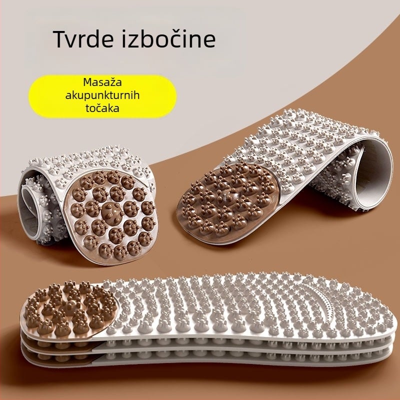 Ulošci za masažu stopala s tvrdim šiljcima potiču akupunkterne točke, tvrdi čestice smiruju stopala
