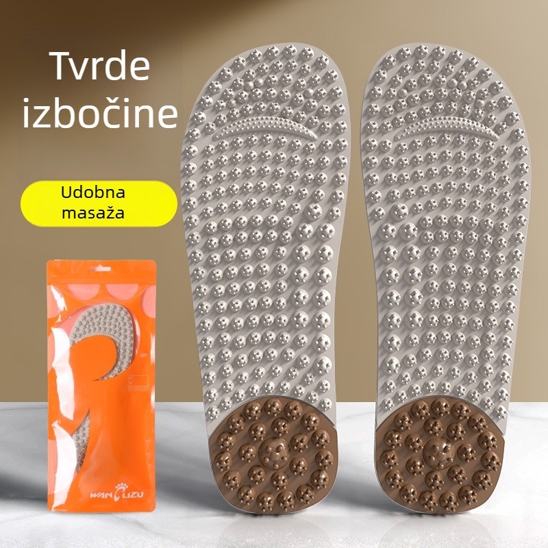 Ulošci za masažu stopala s tvrdim šiljcima potiču akupunkterne točke, tvrdi čestice smiruju stopala