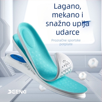 Sportske uloške s zračnim jastučićem: apsorpcija udara, visoka elastičnost, prozračnost, apsorpcija znoja i anti-odor, debeli ulošci za košarku i trčanje