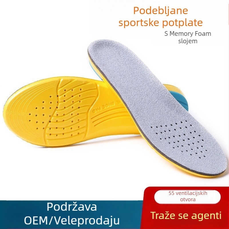 Deblje sportske uloške za muškarce i žene, prozračne, ublažavaju udarce, za ljeto i zimu, EVA, unisex, pogodne za tenisice