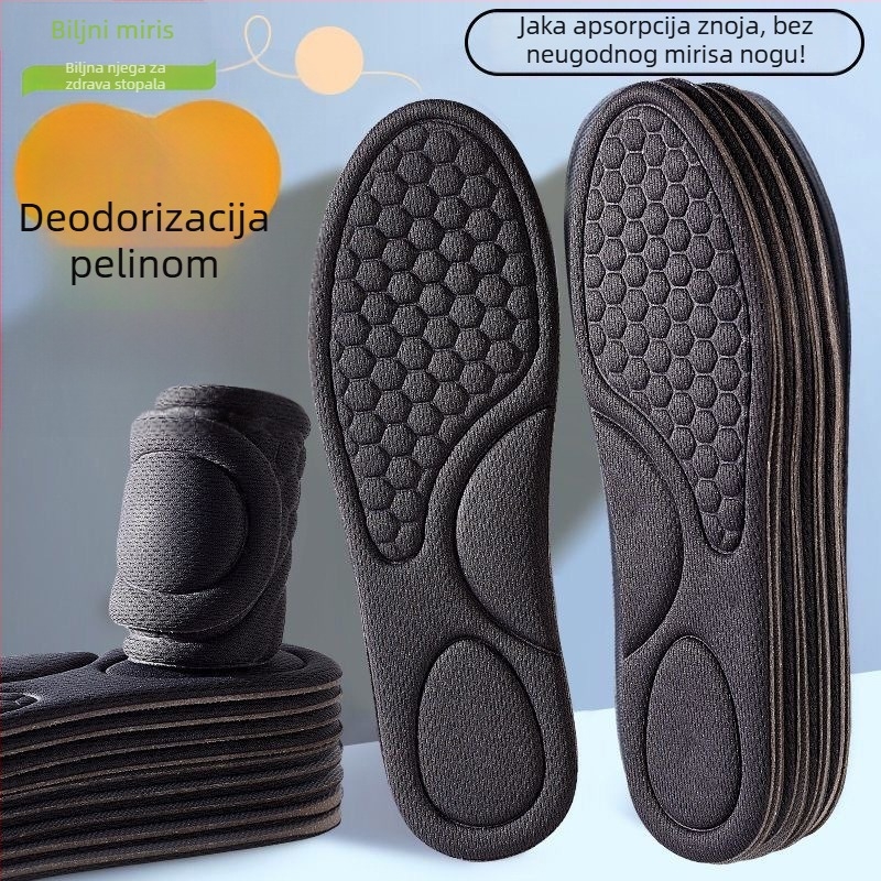 Sportska uložak s pelinom, dezodorirajući, upija znoj, prozračan i periv, za muškarce i žene.