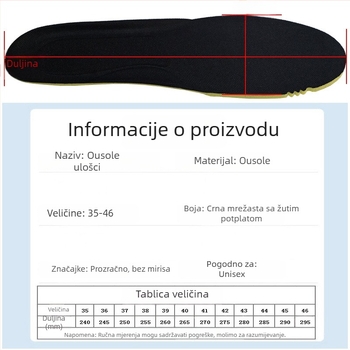 OSOLEI premium ulošci za cipele s antibakterijskim mirisom i apsorpcijom znoja, podižući cijeli ulošak za udobnost cijeli dan
