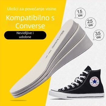 Nevidljivi ulošci za povećanje visine za ženske platnene tenisice; puni ulošci, mekani za dulje stajanje; debeli za Martine čizme; lagani za muškarce