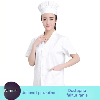 Unisex uniforma kuhara za školskih i vrtićkih kantina, prozračna i otporna na ulja, kratkih i dugih rukava