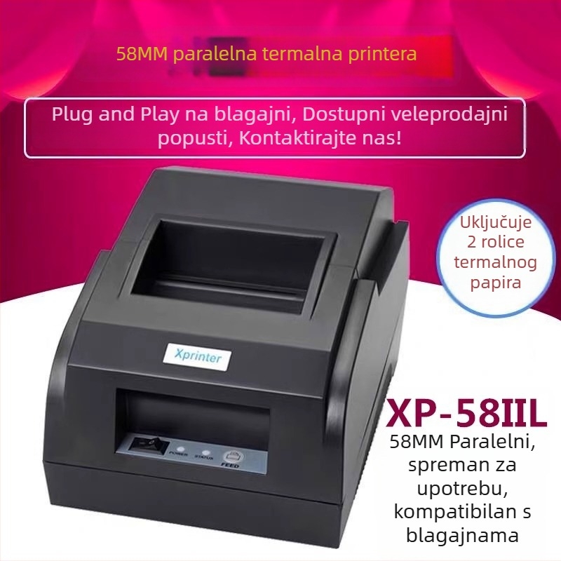 XP-58IIL Bluetooth termalni pisač računa za supermarkete, ugostiteljstvo i hotele