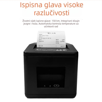 80 mm termični pisač računa za kuhinju s višejezičnom podrškom