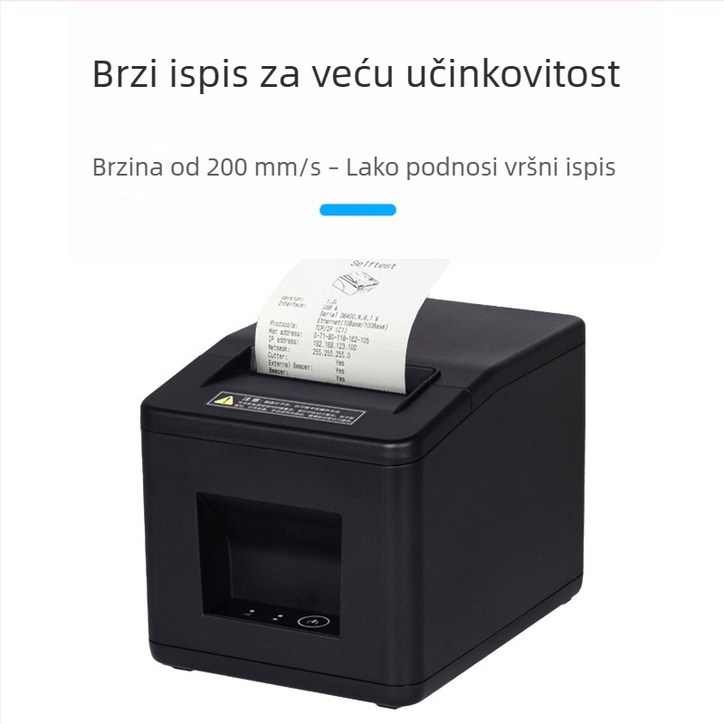 80 mm termični pisač računa za kuhinju s višejezičnom podrškom