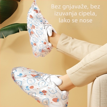 Jednokratne unutarnje navlake za cipele, debelih zidova, za odrasle, djecu i studente, tiskane plastične navlake za cipele, navlake za goste, vodootporne