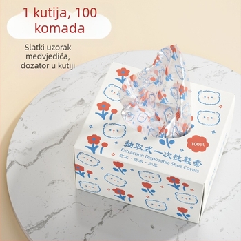Jednokratne unutarnje navlake za cipele, debelih zidova, za odrasle, djecu i studente, tiskane plastične navlake za cipele, navlake za goste, vodootporne