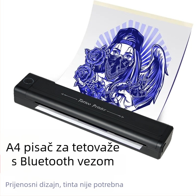 Tattoo printer – Bluetooth termični printer za tetovaže, kompaktan, kompatibilan s mobitelom