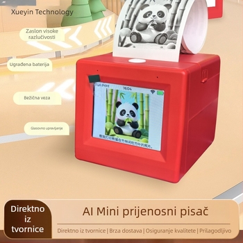 Q15Ai pisač s inteligentnim glasovnim dijalogom i ispisom naljepnica, AI-generirane slike, dječja igračka