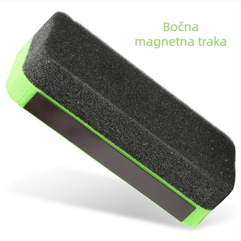 Deli 7840 Šarena magnetska dvostruka brisač za bijelu i crnu ploču, s magnetskom stranom