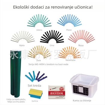 Bez prašine, vodu upijajuća gumica za ploču, kompatibilna s vodotopivom kredom, periva i lako briše