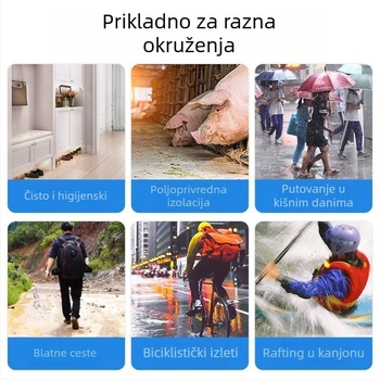 Jednokratne navlake za cipele za kišu, vodootporne, protuklizne, debele i otporne na trošenje, za odrasle i djecu, dugi