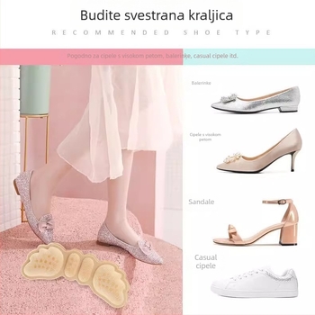 Jastučići za petu za visoke potpetice – protiv trljanja i klizanja, pola veličine uloška za petu