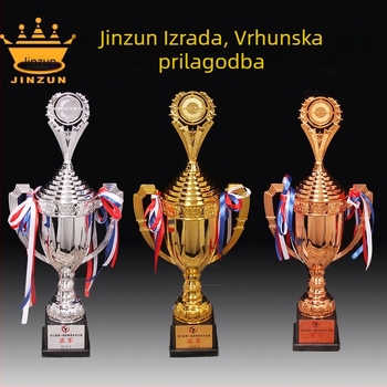Plastična trofeja u zlatnoj, srebrenoj i bakrenoj boji, personalizirana nagrada za školu, ples, glazbu, abakus i mentalnu aritmetiku