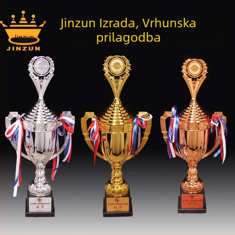 Plastična trofeja u zlatnoj, srebrenoj i bakrenoj boji, personalizirana nagrada za školu, ples, glazbu, abakus i mentalnu aritmetiku