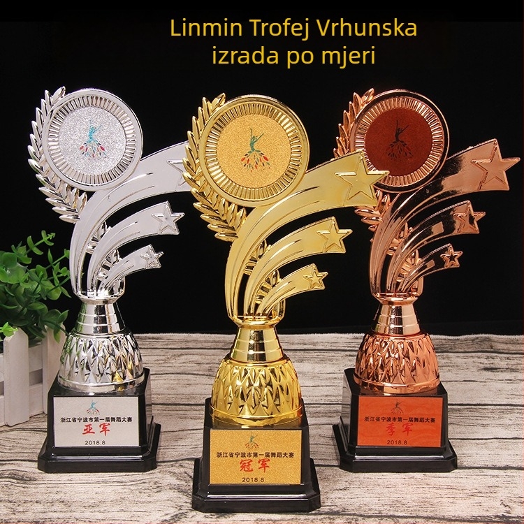 Plastični trofej po mjeri za košarku, nogomet, latino ples i taekwondo – za vrtić i učenike