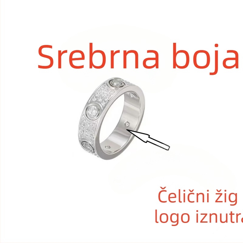 Prsten za par od titan čelika sa širokim i uskim dizajnom, ružičasto zlato završna obrada, modni nakit za žene