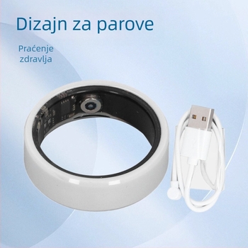 Keramički pametni prsten s mjerenjem srčane frekvencije, kisika u krvi, praćenje sna, brojanje koraka i daljinsko upravljanje kamerom