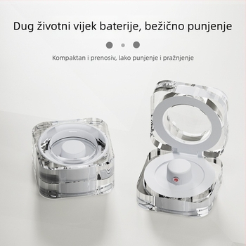 Pametni prsten s kristalnim kućištem za punjenje i prijenosnim magnetskim punjačem