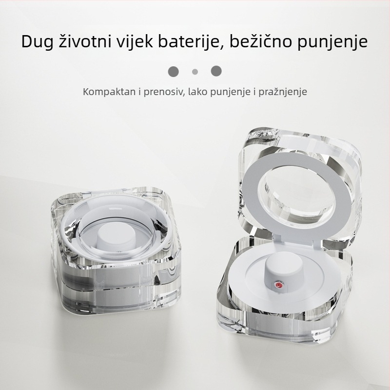 Pametni prsten s kristalnim kućištem za punjenje i prijenosnim magnetskim punjačem