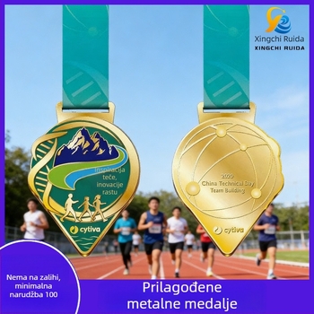 Prilagođene metalne medalje za kampuske sportske događaje, natjecanja u biciklizmu i košarci te medalje za maratone