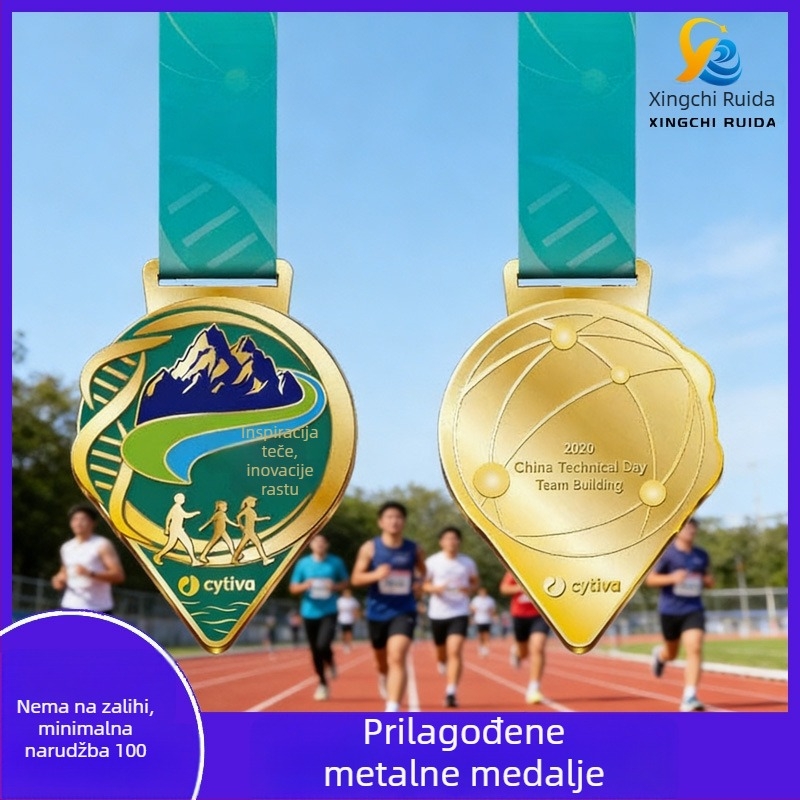 Prilagođene metalne medalje za kampuske sportske događaje, natjecanja u biciklizmu i košarci te medalje za maratone