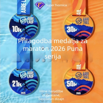 Prilagođene medalje za maraton, metalne nagrade i memorijalne pločice