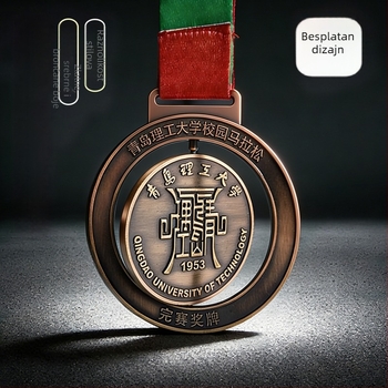 Prilagodljive metalne medalje za maraton, za školske sportske susrete, cross-country utrke te događaje trčanja i biciklizma