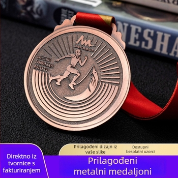 Medalje od cinkovog legura, prilagođene za maraton, nogomet, korporativne događaje i školske sportske natjecanja