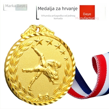 Prilagođeni metalni medal za hrvanje, taekwondo i maraton